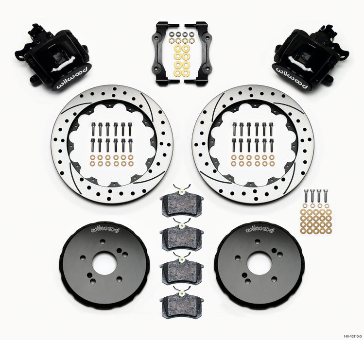 Wilwood Combination Parking Brake Rear Kit 12.88in Drilled Honda S2000