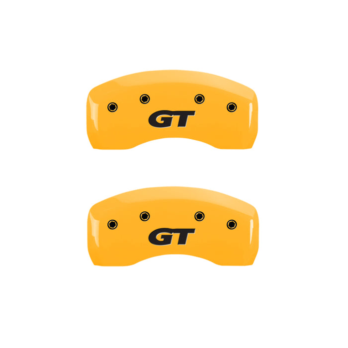 MGP 4 Caliper Covers Engraved Front Mustang Rear Sn95/Gt Yellow Finish Black Char 1997 Ford Mustang