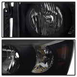 xTune Dodge Ram 1500 06-08 Amber Crystal Headlights Black Smoked HD-JH-DR06-AM-BSM