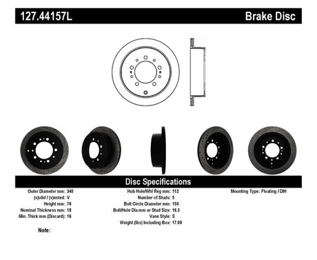 StopTech Slotted & Drilled Sport Brake Rotor