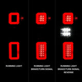 ANZO 19-21 Chevy Silverado Work Truck Full LED Taillights Blk Housing Clear Lens G2 (w/C light Bars)