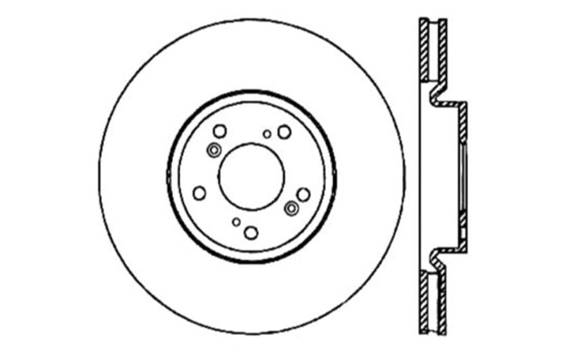 StopTech Drilled Sport Brake Rotor