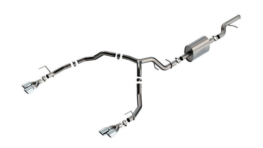 Borla 21-22 Chevrolet Tahoe 5.3L V8 2/4WD 4DR 3in/2.75in S-Type Cat-Back Exhaust w/ Chrome Tips