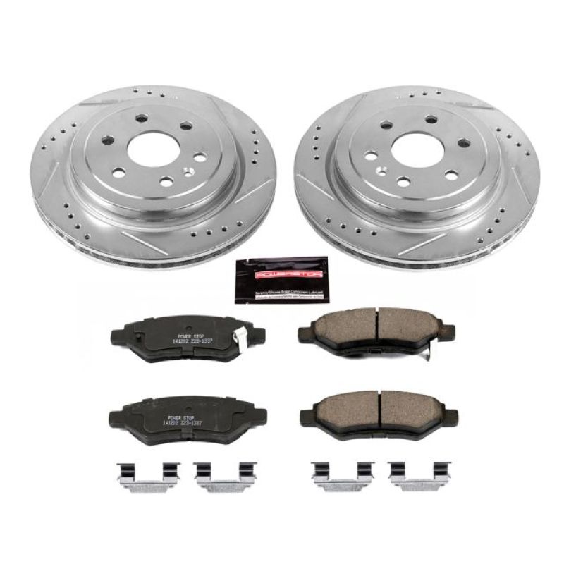 Power Stop 10-16 Cadillac SRX Rear Z23 Evolution Sport Brake Kit