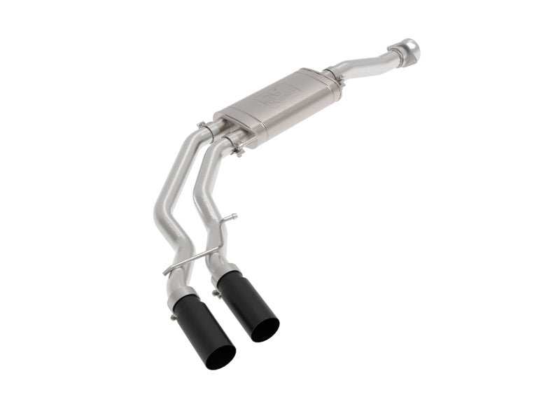 aFe Rebel 3in 409 SS Cat-Back Exhaust 2021 Ford F-150 V6 2.7L/3.5L (tt)/V8 5.0L w/ Black Tips