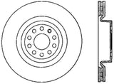 StopTech 06-18 Audi A3 SportStop Cryo Slotted & Drilled Front Left Rotor