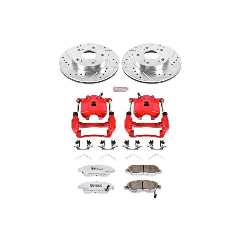 Power Stop 02-06 Acura RSX Front Z26 Street Warrior Brake Kit w/Calipers