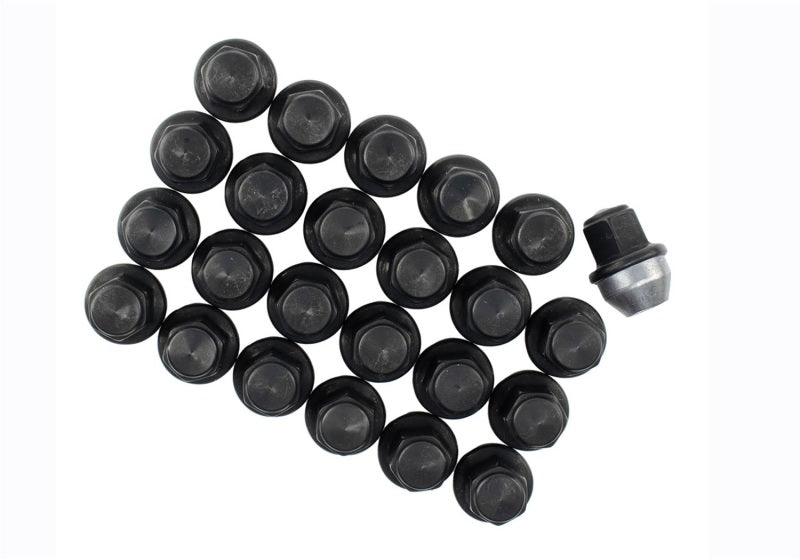 Ford Racing M14 x 1.5 Black Lug Nut - Set of 24