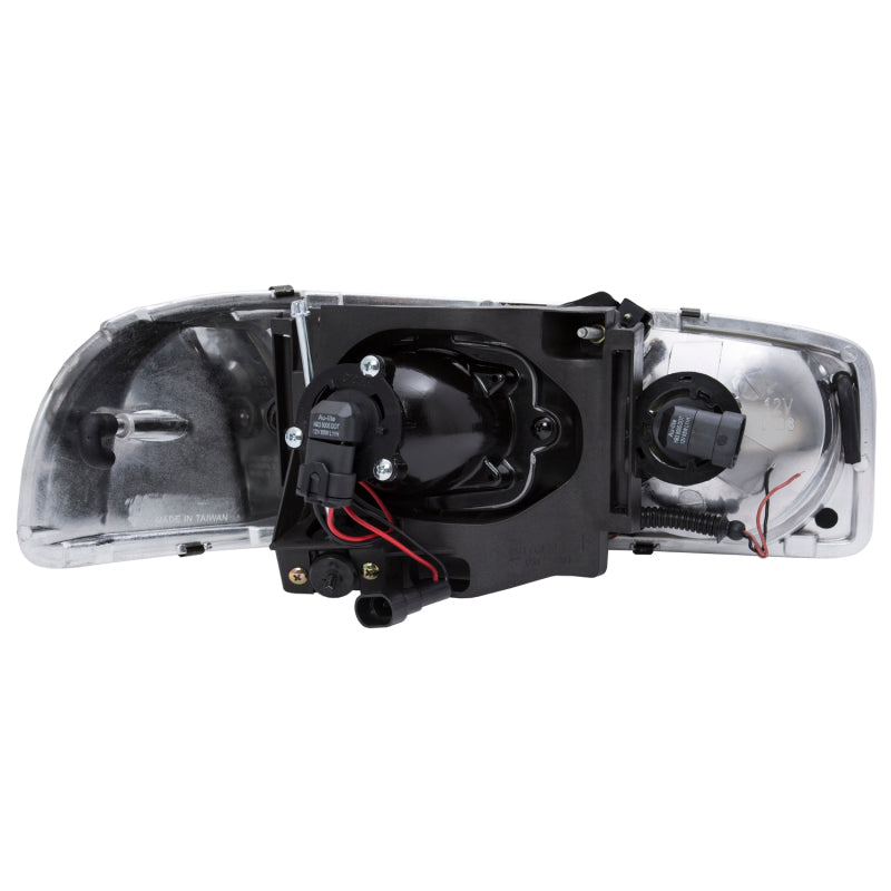 ANZO 1999-2006 GMC Sierra 1500 Projector Headlights w/ U-Bar Chrome