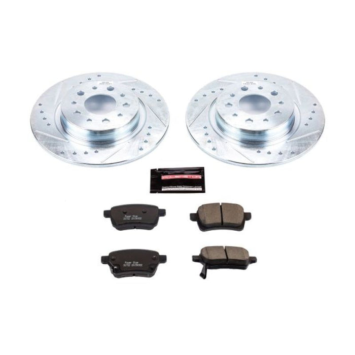 Power Stop 14-19 Fiat 500L Rear Z23 Evolution Sport Brake Kit