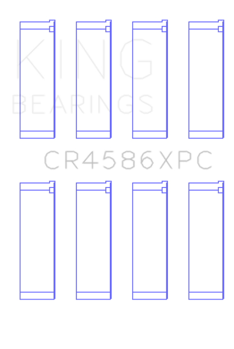 King Engine Bearings Mitsubishi 4B11T (Size 0.25) Coated Performance Rod Bearing Set