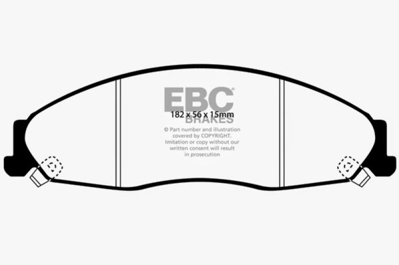 EBC 02-05 Cadillac CTS 2.6 Redstuff Front Brake Pads