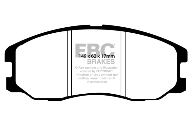 EBC 07-09 Chevrolet Equinox 3.4 Yellowstuff Front Brake Pads