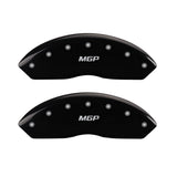 MGP 4 Caliper Covers Engraved Front Shelby Rear Snake Yellow Finish Black Char 2007 Ford Mustang
