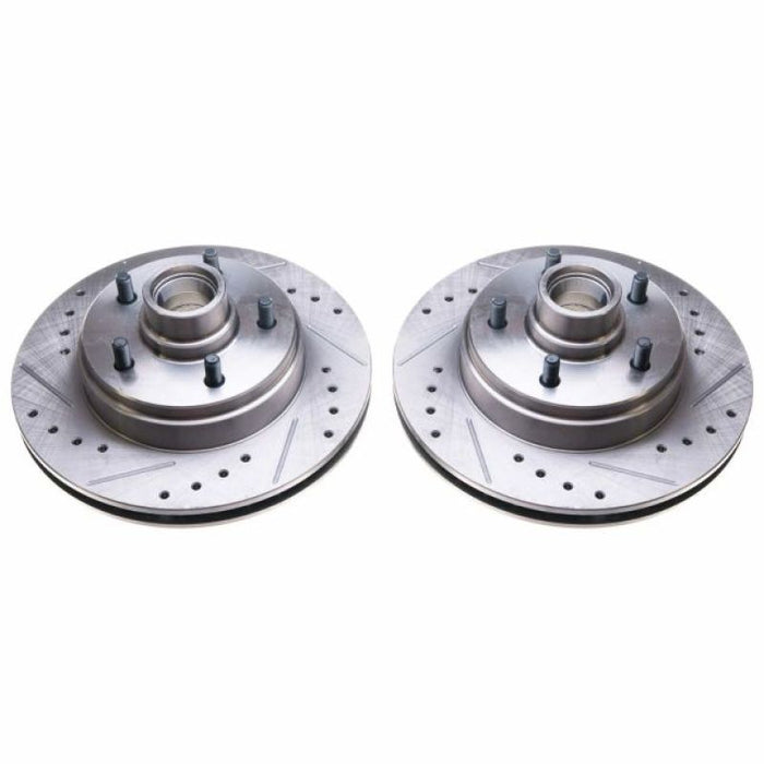 Power Stop 86-89 Buick Electra Front Evolution Drilled & Slotted Rotors - Pair