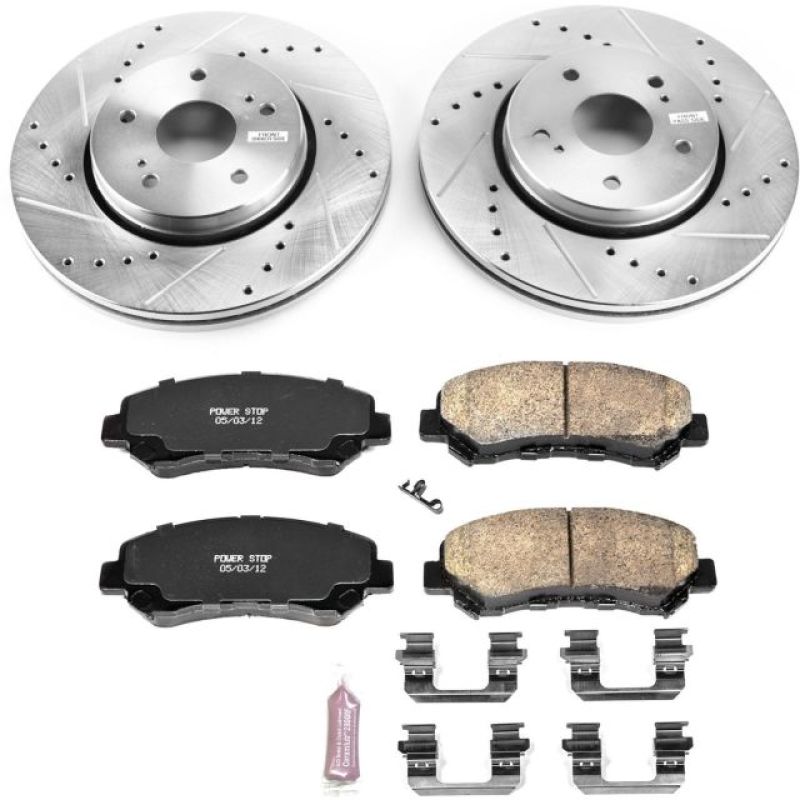 Power Stop 10-13 Suzuki Kizashi Front Z23 Evolution Sport Brake Kit