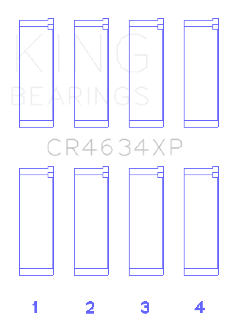 King Hyundai G4KF (Size 0.25) Connecting Rod Bearing Set