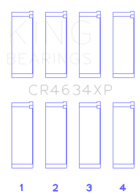 King Engine Bearings Hyundai G4KF (Size +0.50) Connecting Rod Bearing Set