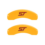 MGP 4 Caliper Covers Engraved Front & Rear Oval logo/Ford Black finish silver ch