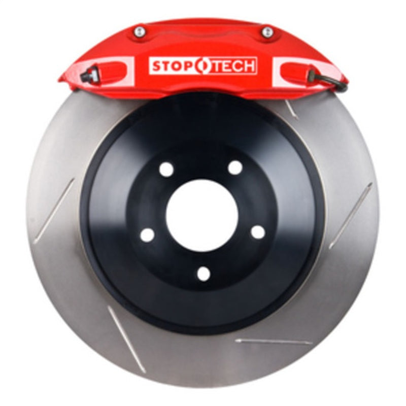 StopTech 09-15 Dodge Challenger Rear BBK w/ Red ST-40 Calipers Slotted Rotors