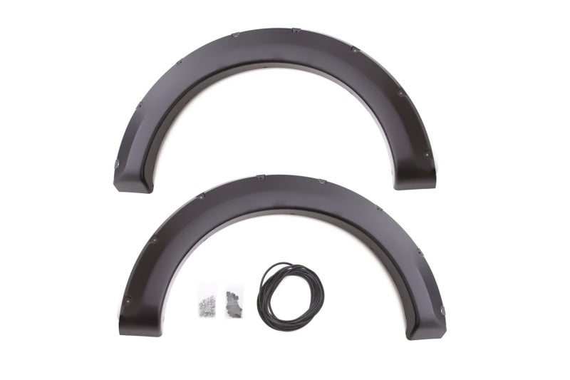 Lund 04-08 Ford F-150 (No Stepside) RX-Rivet Style Smooth Elite Series Fender Flares - Black (2 Pc.)