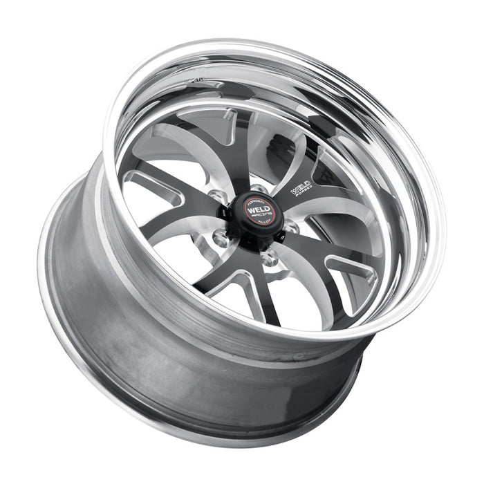 Weld S76 15x6 / 5x4.5 BP / 3.5in. BS Black Wheel (Medium Pad) - Non-Beadlock