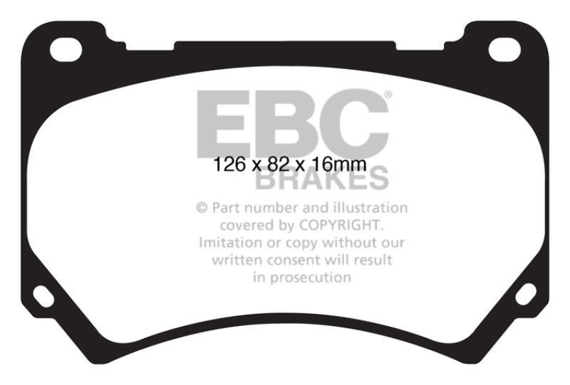 EBC 11+ Hyundai Equus 4.6 Yellowstuff Front Brake Pads