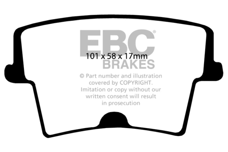 EBC 05-09 Chrysler 300 2.7 Ultimax2 Rear Brake Pads