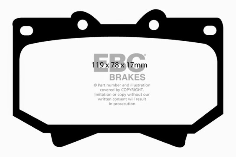 EBC 98-07 Lexus LX470 4.7 Ultimax2 Front Brake Pads