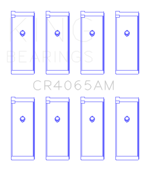 King 91-04 Nissan 146CI/2.4L KA24DE L4 / 89-97 146CI/2.4L KA24E L4  (Size +0.75) Rod Bearing Set