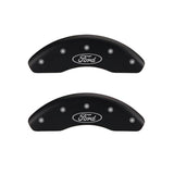 MGP 4 Caliper Covers Engraved Front 2015/Mustang Engraved Rear 2015/Bar & Pony Black fnsh silver ch