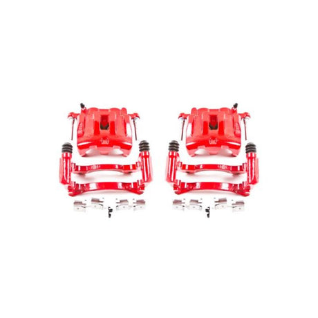 Power Stop 99-04 Jeep Grand Cherokee Front Red Calipers w/Brackets - Pair