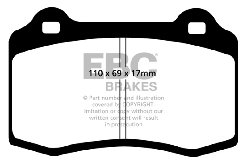 EBC 92-00 Dodge Viper 8.0 Yellowstuff Front Brake Pads