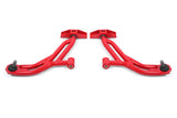 BMR 10-14 Ford Mustang / Shelby GT500 Non-Adj. Lower A-Arms (Poly/Delrin) - Red BMR Suspension