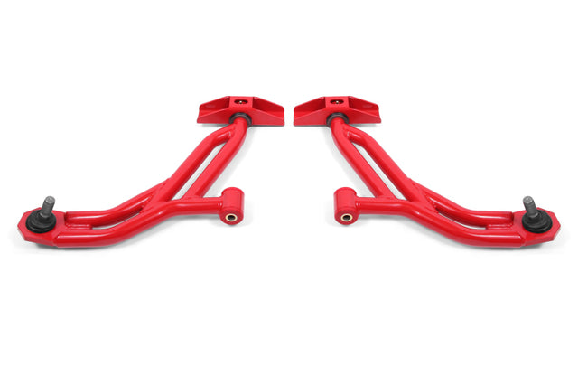 BMR 10-14 Ford Mustang / Shelby GT500 Non-Adj. Lower A-Arms (Poly/Delrin) - Red BMR Suspension