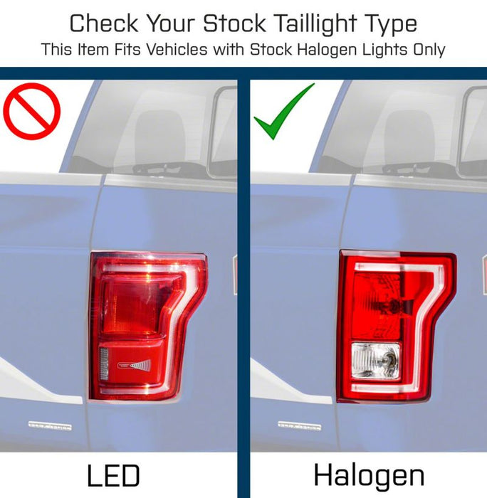 Raxiom 15-17 Ford F-150 LED Tail Lights- Blk Housing (Smoked Lens)