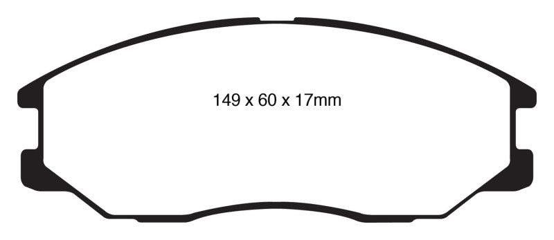 EBC 08-10 Kia Sorento 3.3 Greenstuff Front Brake Pads