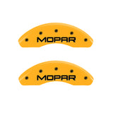 MGP 4 Caliper Covers Engraved Front & Rear Mopar Yellow Finish Black Char 2001 Chrysler PT Cruiser
