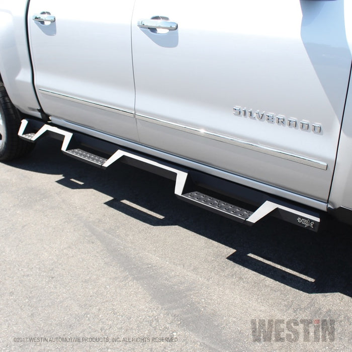 Westin 07-18 Chevrolet Silverado 1500 CC 5.5ft Bed HDX Drop W2W Nerf Step Bars - Tex. Blk