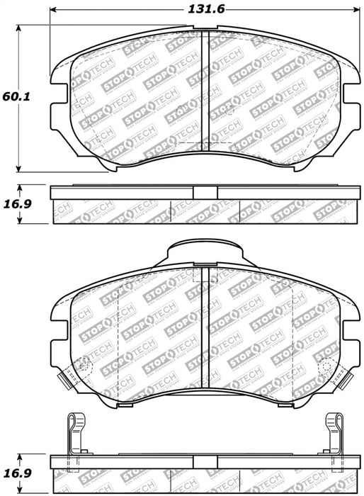 StopTech Street Select Brake Pads - Front