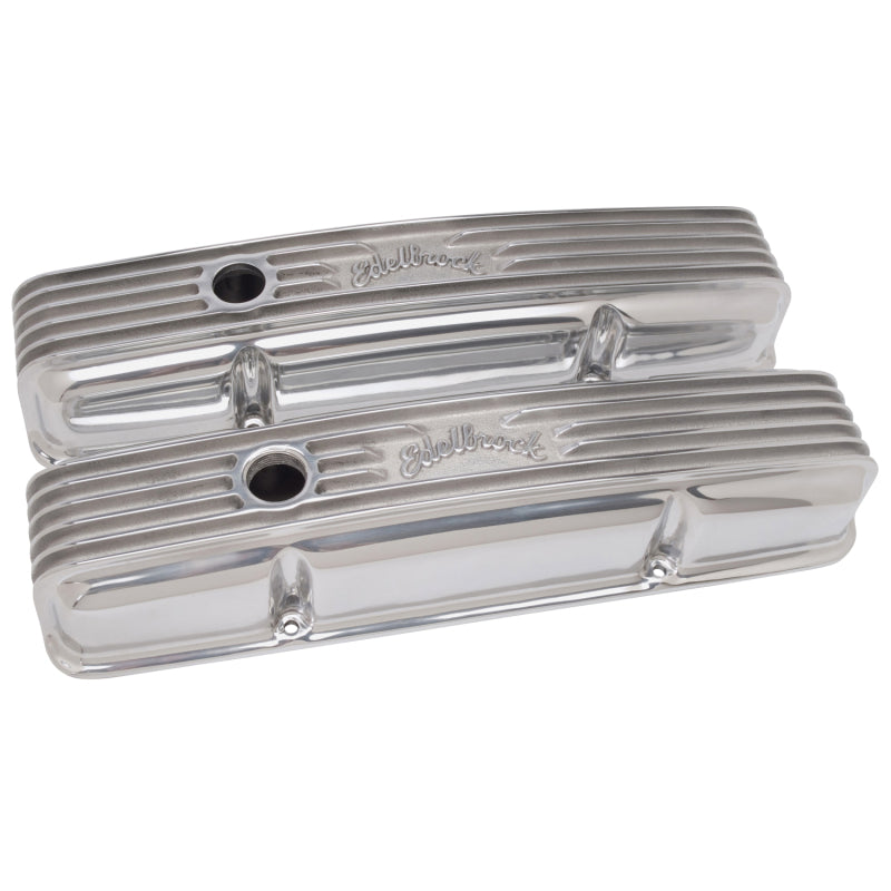 Edelbrock Valve Cover Classic Series Chevrolet 1959-1986 262-400 CI V8 Polshed