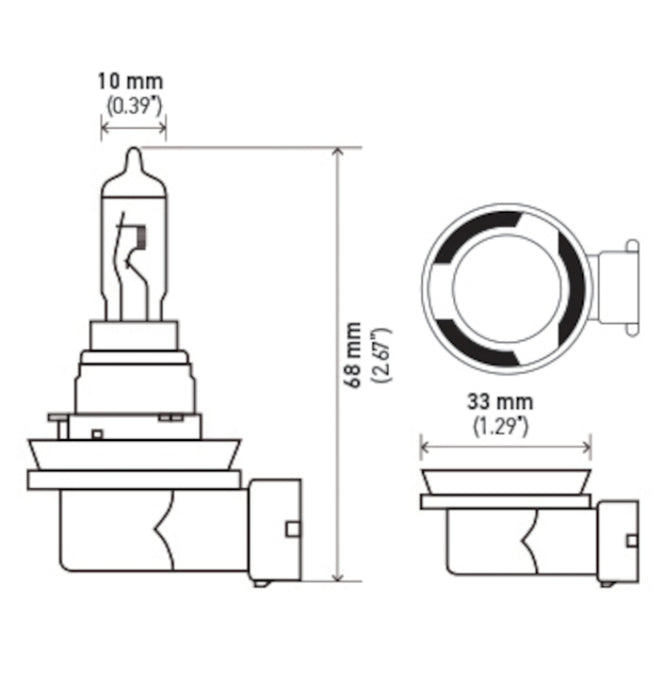 Hella Bulb H16 12V 19W Pgj193 Sb