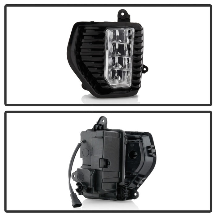 Spyder GMC Sierra 1500 Denali Only 19-20 (Not for 2500/3500) OEM Style Full LED Fog w/ Switch- Clear