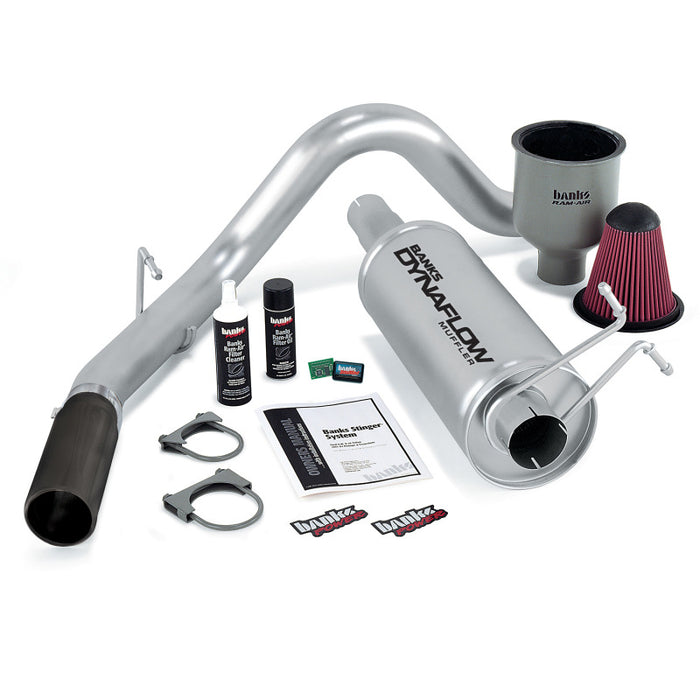 Banks Power 99-04 Ford 6.8L Excursion Stinger System w/ AutoMind - SS Single Exhaust w/ Black Tip