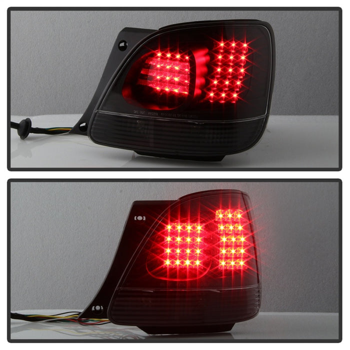 Spyder 98-05 Lexus GS300 /GS400 4pc LED Tail Lights - Black (ALT-YD-LGS98-LED-BK)