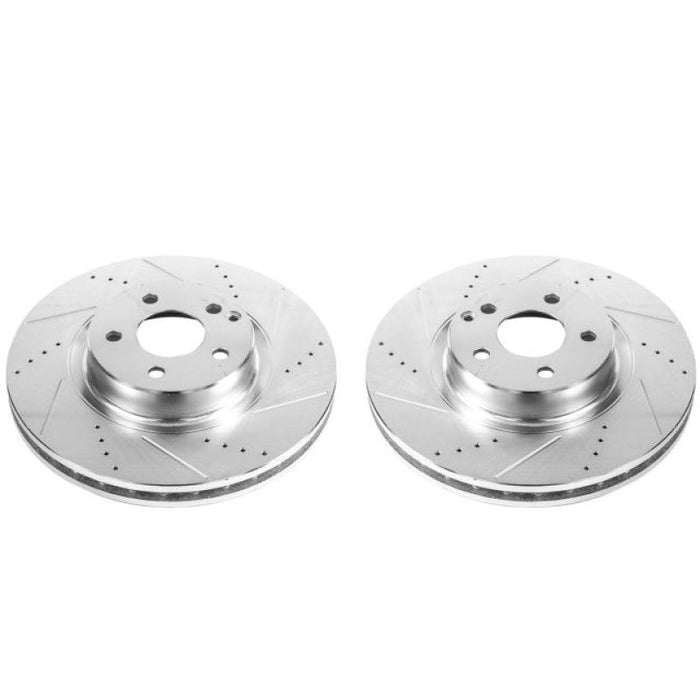 Power Stop 07-09 Mercedes-Benz E350 Front Evolution Drilled & Slotted Rotors - Pair