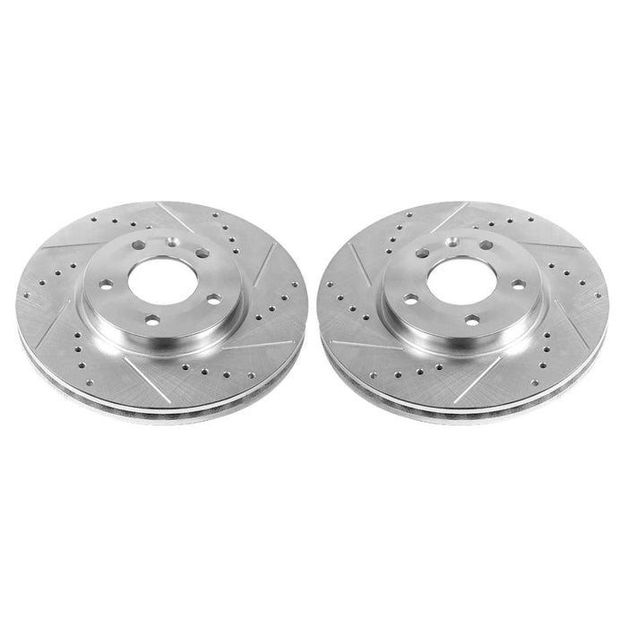 Power Stop 21-22 Chevrolet Trailblazer Rear Drilled & Slotted Rotor (Pair)