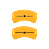 MGP 4 Caliper Covers Eng Fr No Bolts/TBird Rr No Bolts/TBird Yel Finish Blk Char 05 Ford Thunderbird