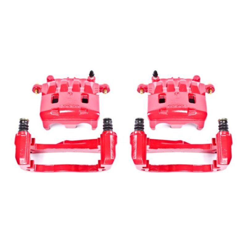 Power Stop 05-06 Saab 9-2X Front Red Calipers w/Brackets - Pair