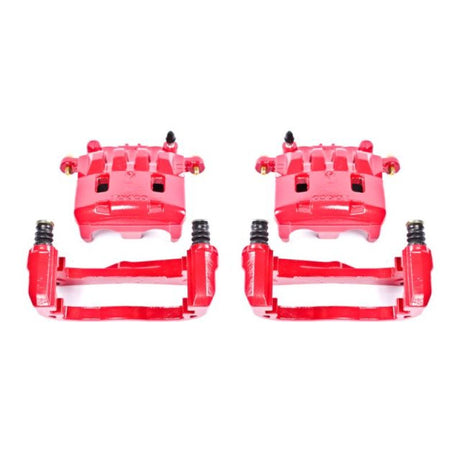 Power Stop 05-06 Saab 9-2X Front Red Calipers w/Brackets - Pair